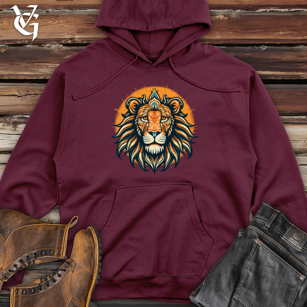 Viking Goods Regal Solar Mane Midweight Hooded Sweatshirt Maroon / L