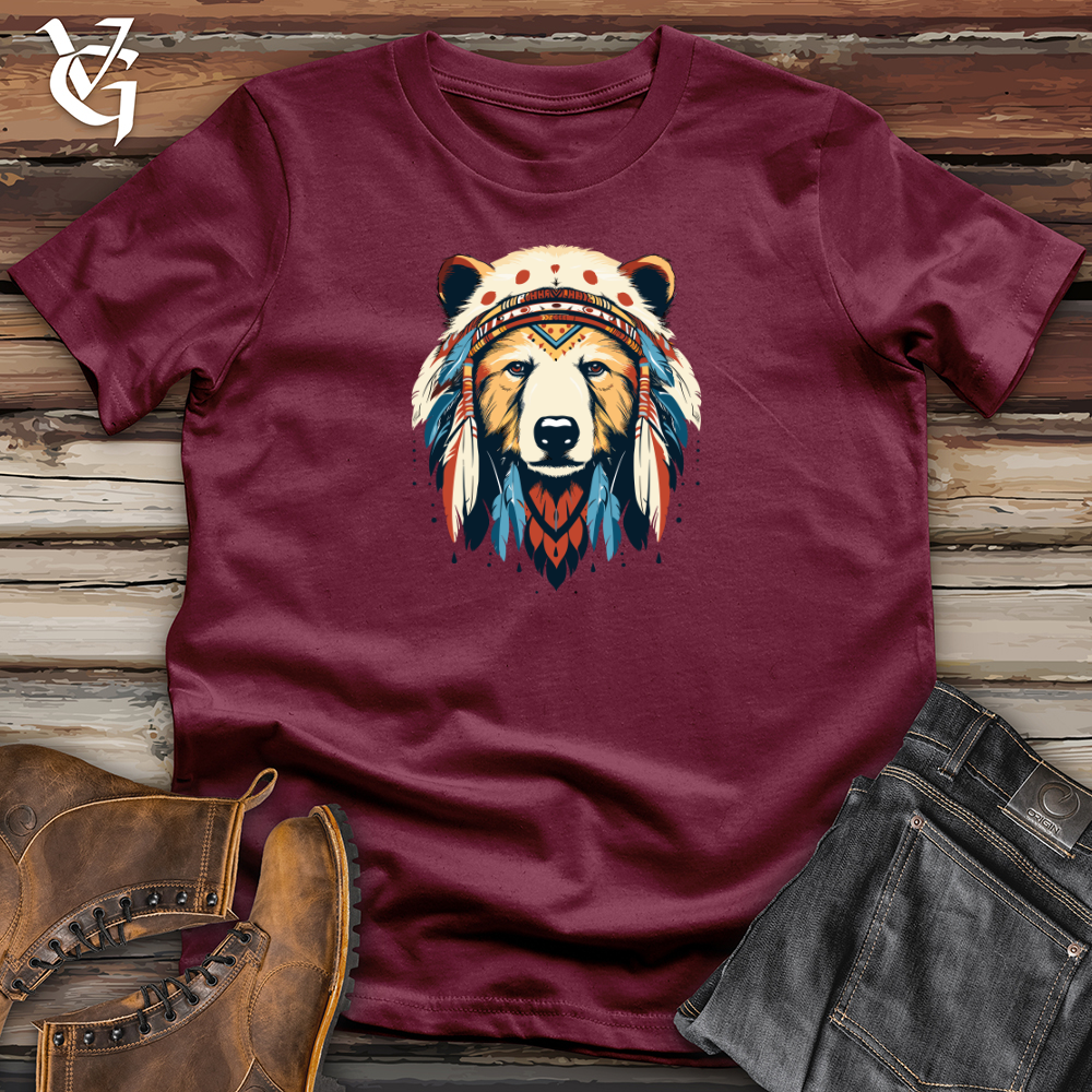 Viking Goods Retro Eskimo Bear 01 Softstyle Tee Maroon / L