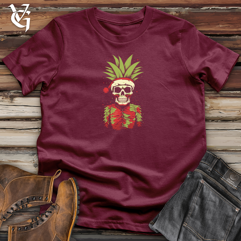 Viking Goods Retro Festive Pineapple 01 Softstyle Tee Maroon / L