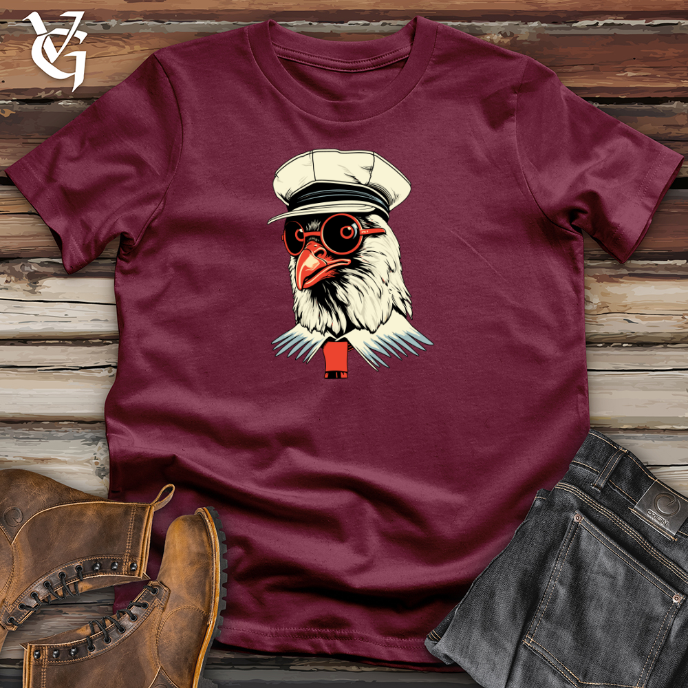 Viking Goods Retro Rooster Referee Softstyle Tee Maroon / L