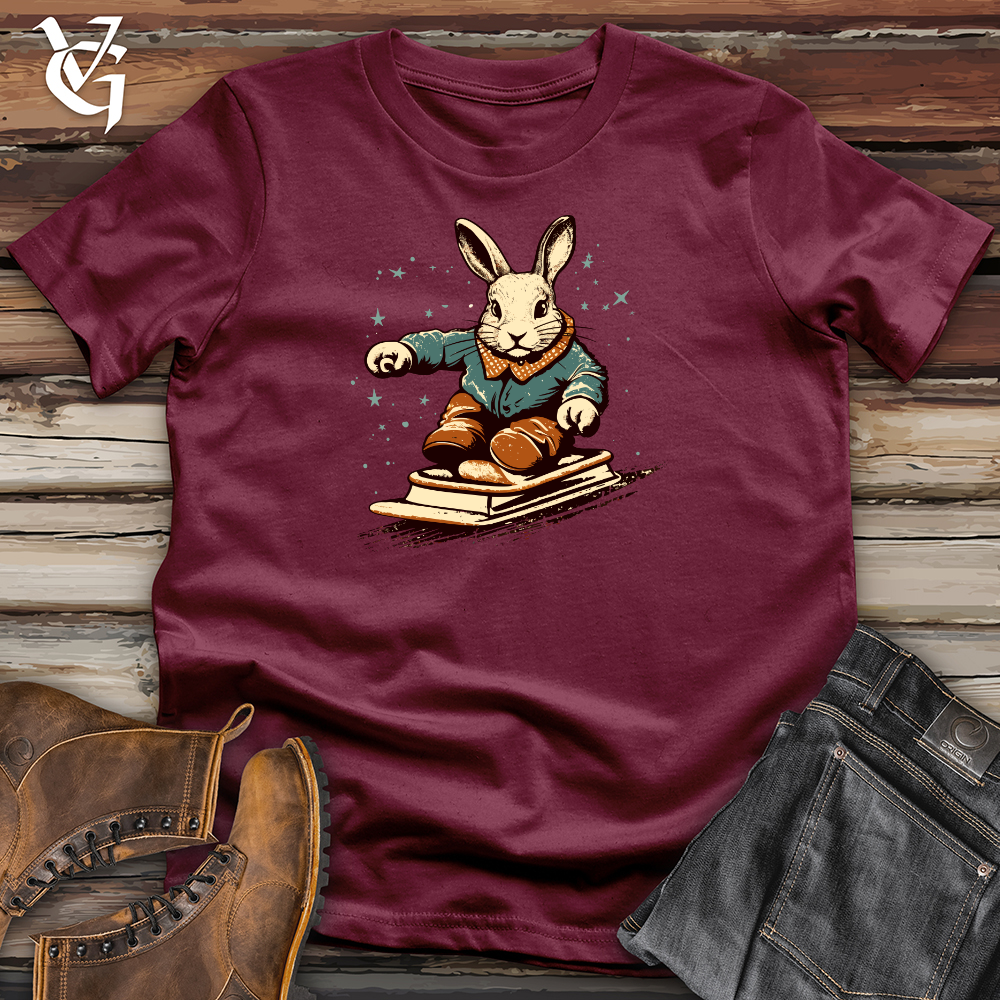 Viking Goods Retro Sliding Rabbit Softstyle Tee Maroon / L