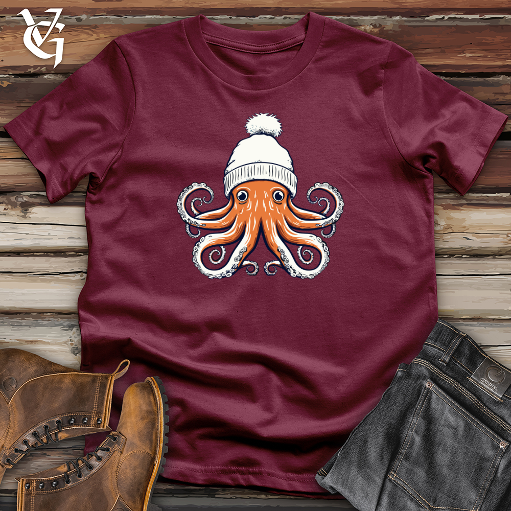 Viking Goods Retro SnowCap Octo Softstyle Tee Maroon / L