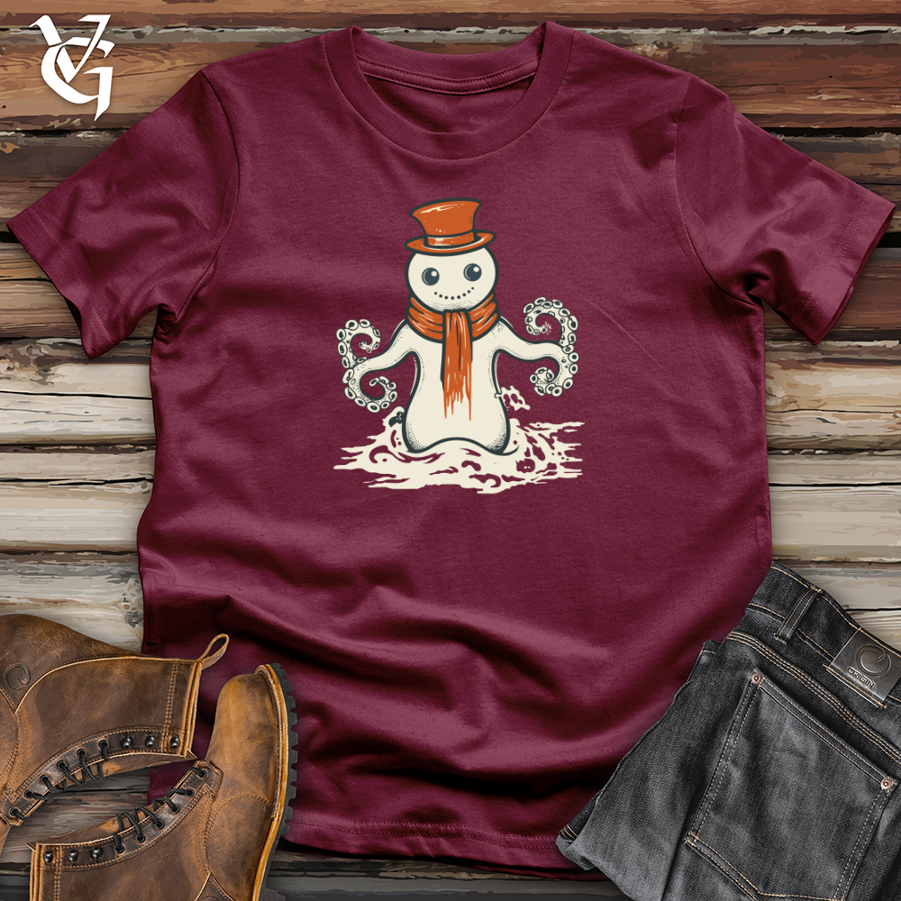 Viking Goods Retro Snowctopus Softstyle Tee Maroon / L