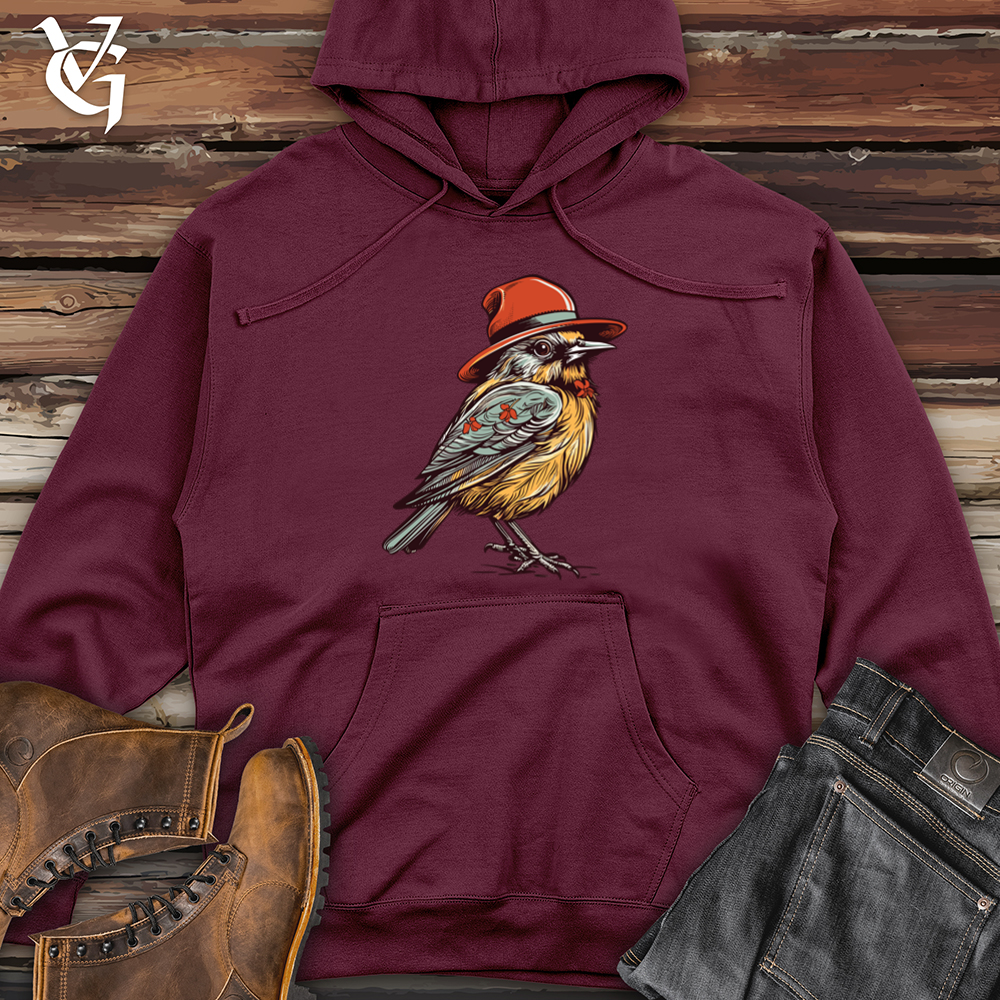 Viking Goods Robin Western Whistle Cowboy Cap Midweight Hooded Sweatshirt Maroon / L