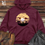 Viking Goods Safari Sunset Serenity Midweight Hooded Sweatshirt Maroon / L