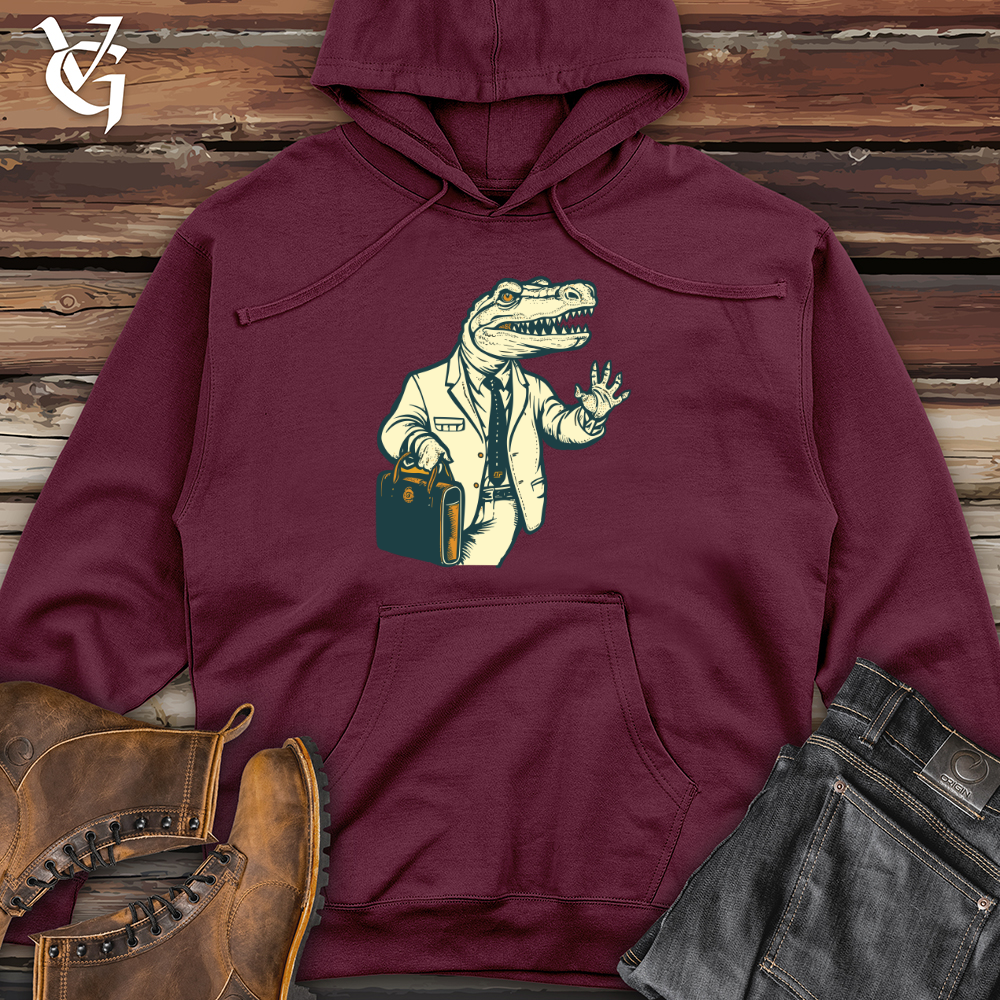 Viking Goods Savvy Gator Midweight Hooded Sweatshirt Maroon / L