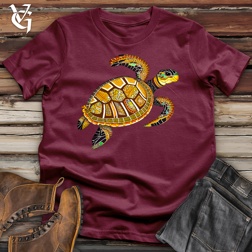 Viking Goods Sea Glass Turtle Softstyle Tee Maroon / L