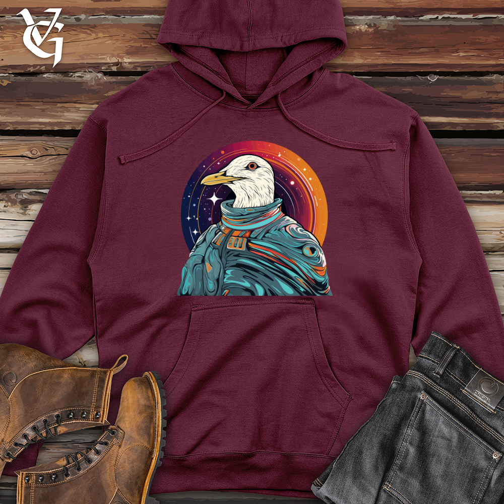 Viking Goods Sea Gull Astronaut Odyssey Midweight Hooded Sweatshirt Maroon / L