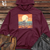 Viking Goods Sea Gull Boardwalk Bicycle Cruise Midweight Hooded Sweatshirt Maroon / L