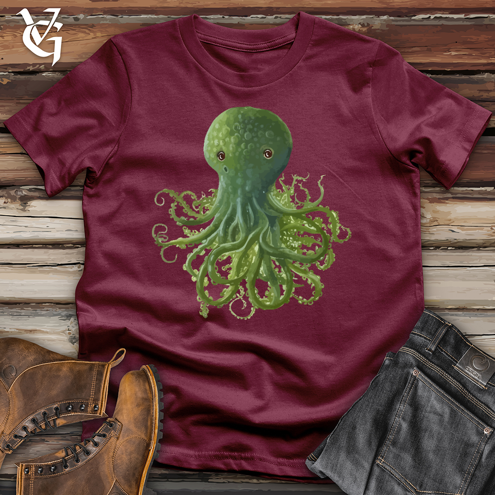 Viking Goods Seaweed Octopus Softstyle Tee Maroon / L