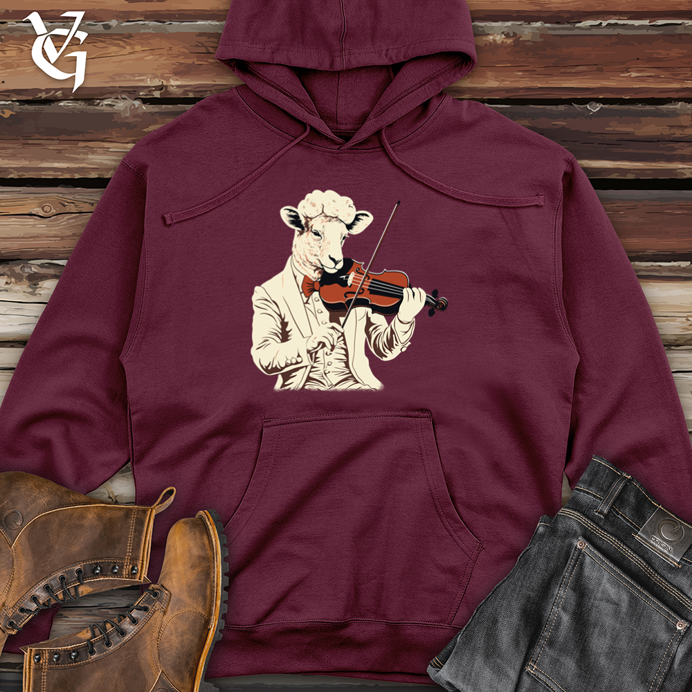 Viking Goods Sheep Violin Virtuoso Midweight Hooded Sweatshirt Maroon / L