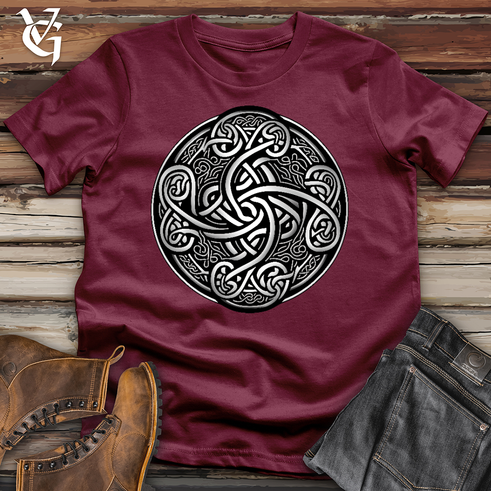 Viking Goods Silver Celtic Knot Softstyle Tee Maroon / L