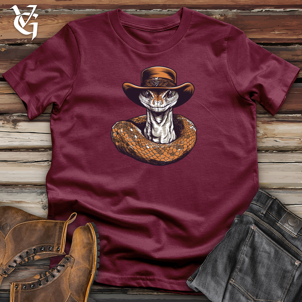 Viking Goods Snake Cowboy Wild West Slither Softstyle Tee Maroon / L