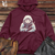 Viking Goods Snow Leopard Samurai Midweight Hooded Sweatshirt Maroon / L