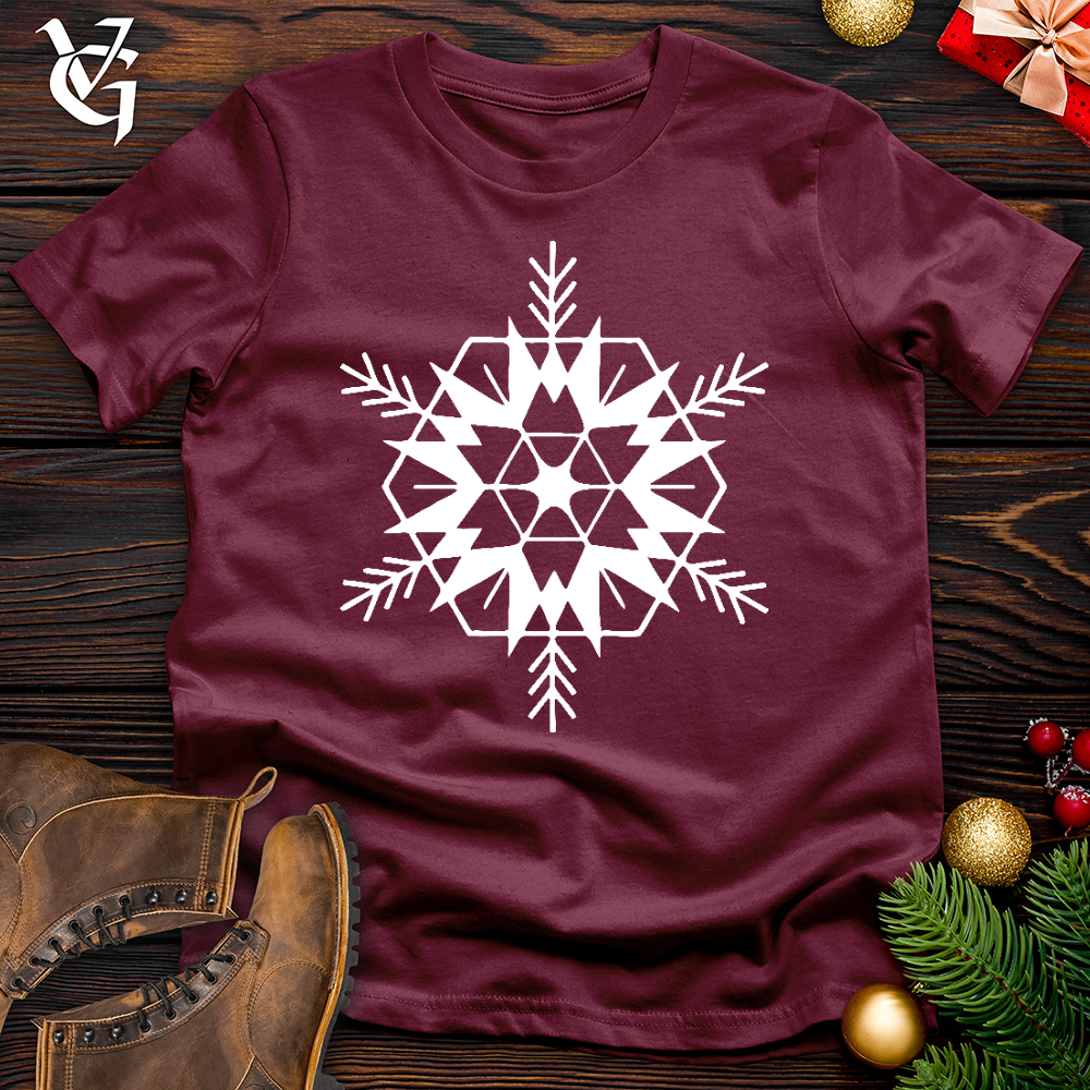 Viking Goods Snowflake Sign Cotton Tee Maroon / L