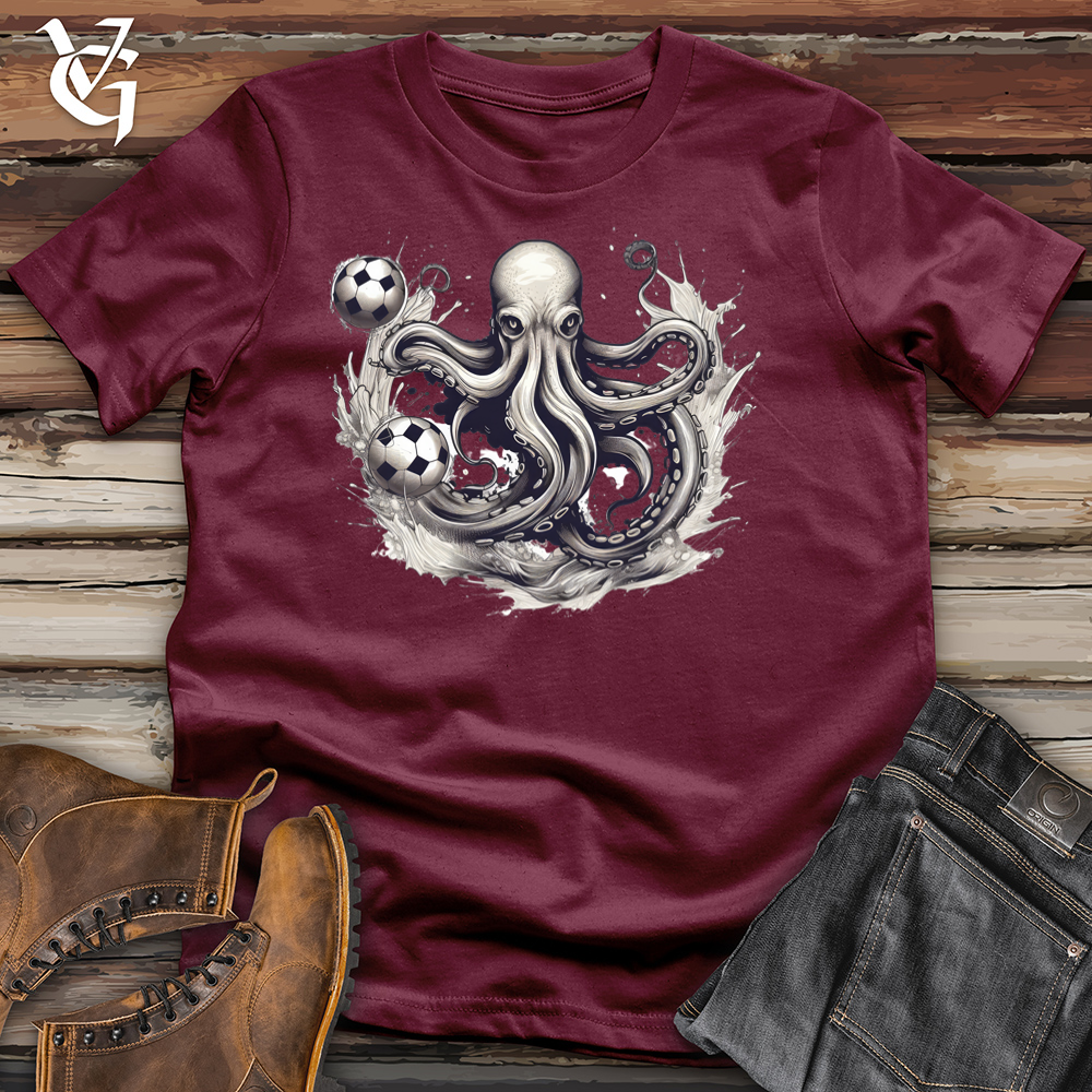 Viking Goods Soccer Man Jones Octopus Cotton Tee Maroon / L