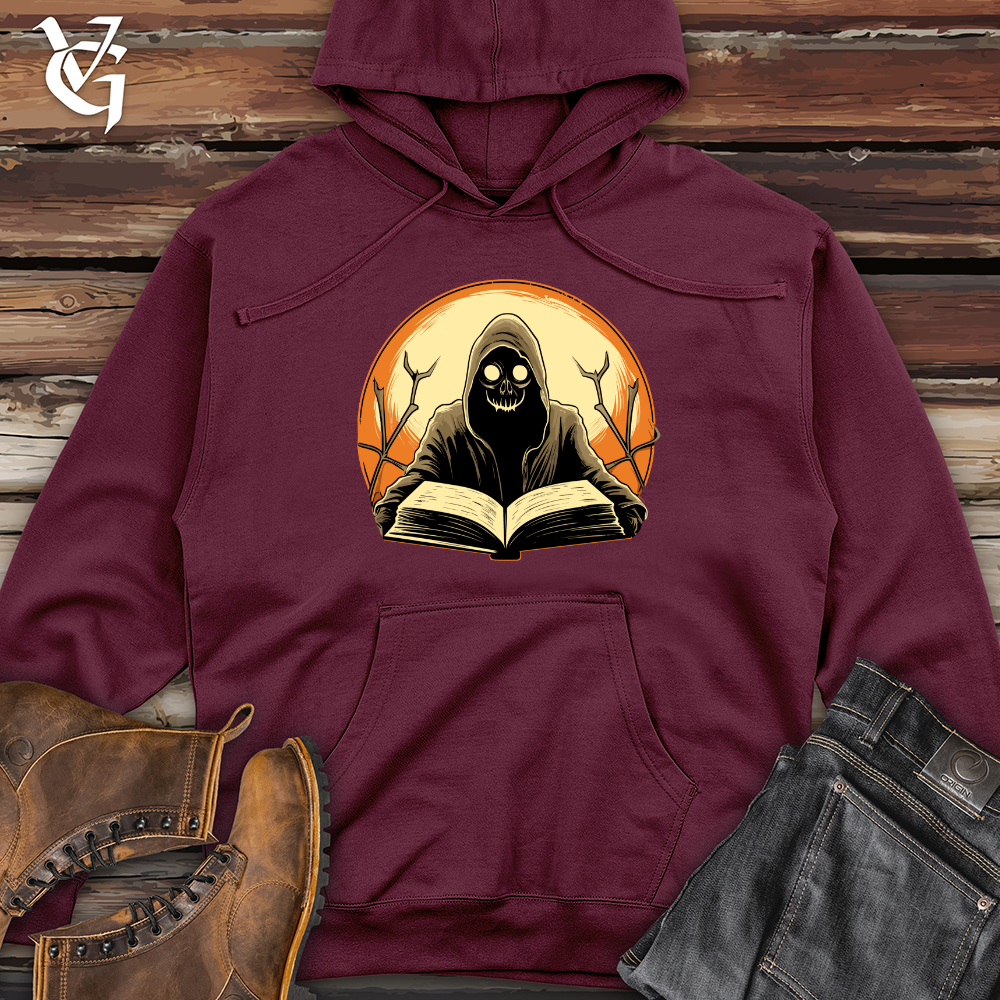 Viking Goods Spider Webbed Wonder Story Spinner Midweight Hooded Sweatshirt Maroon / L