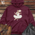 Viking Goods Squirrel Ballerina Elegance Midweight Hooded Sweatshirt Maroon / L