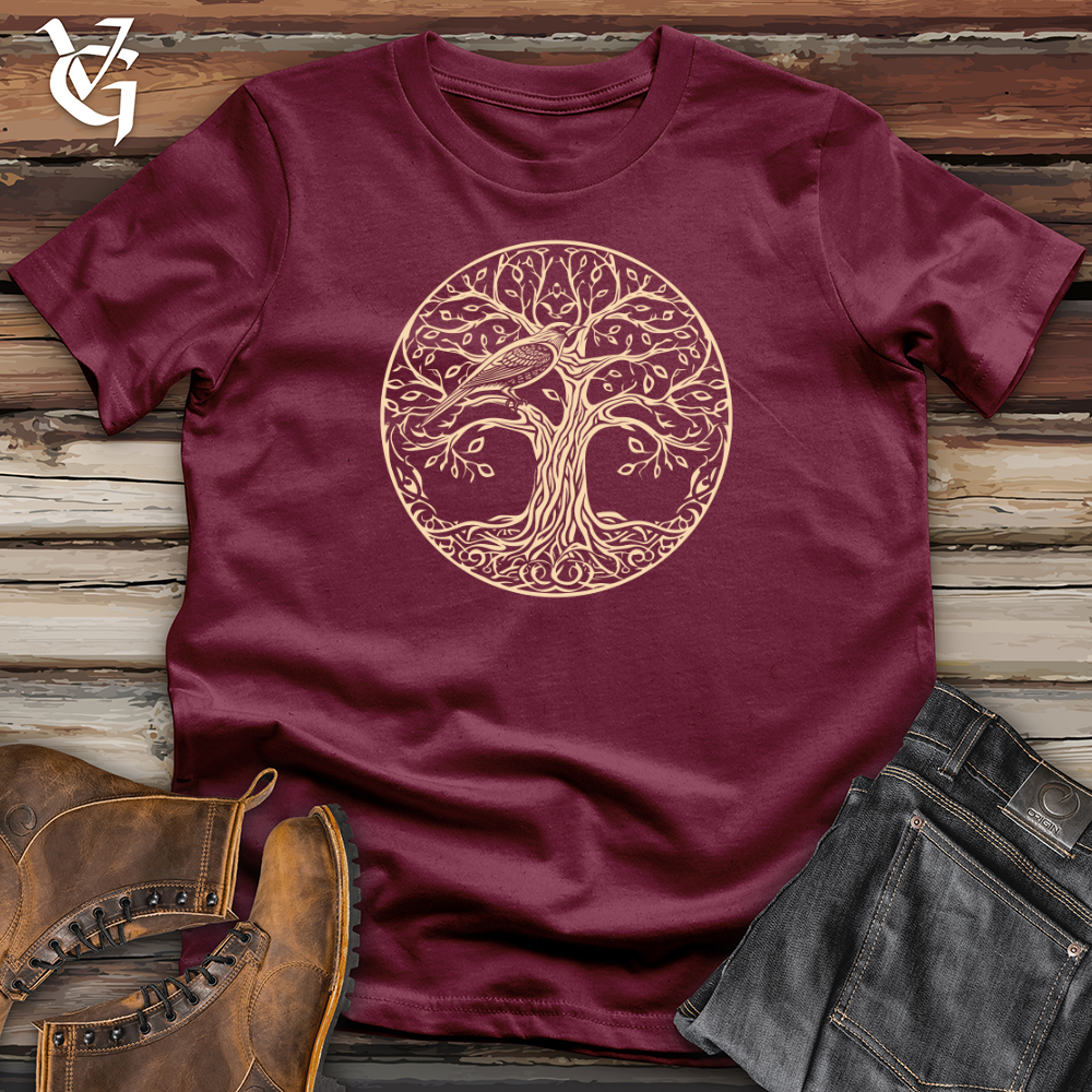 Viking Goods Tree of Life Songbird Softstyle Tee Maroon / L
