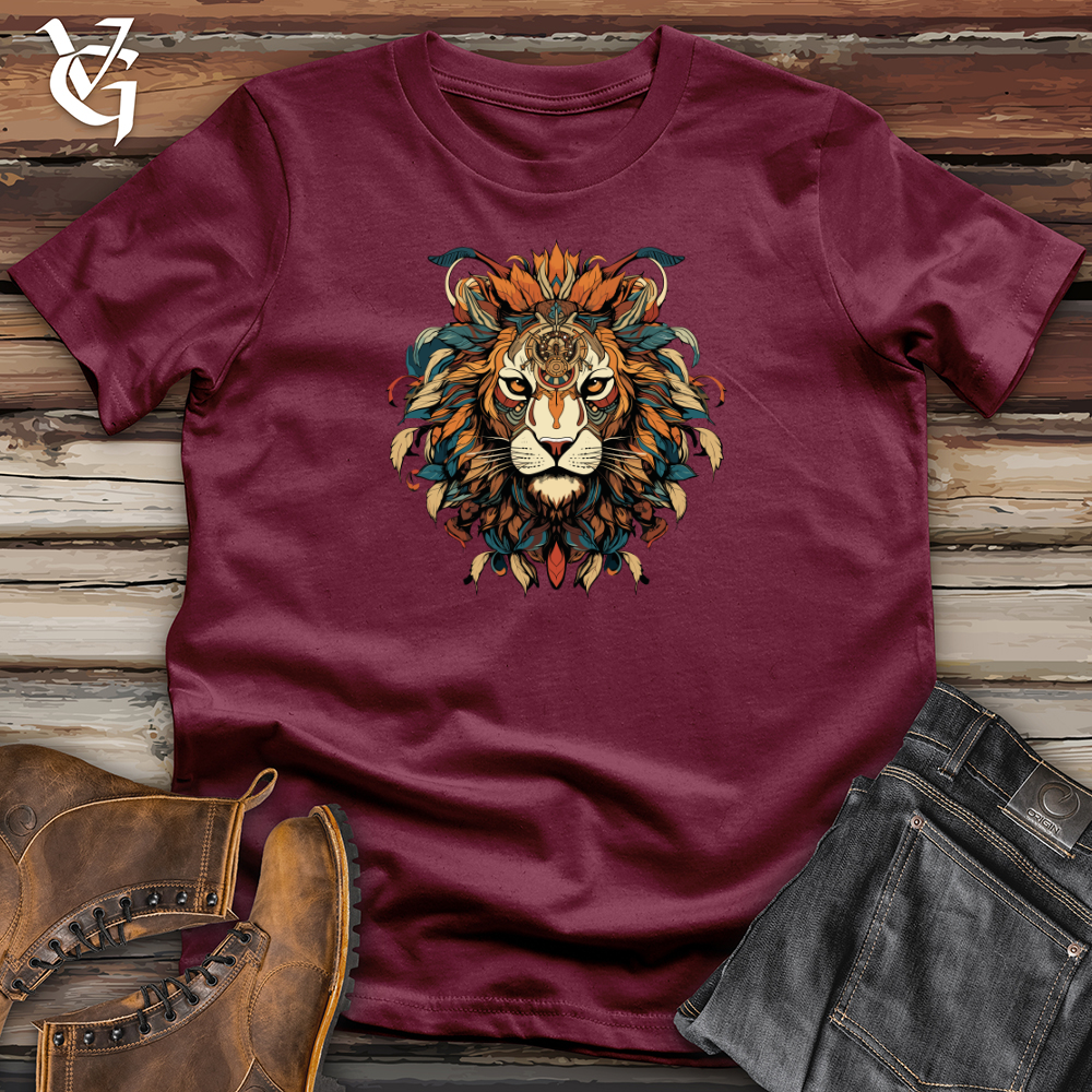 Viking Goods Tribal Lion Majesty Softstyle Tee Maroon / L