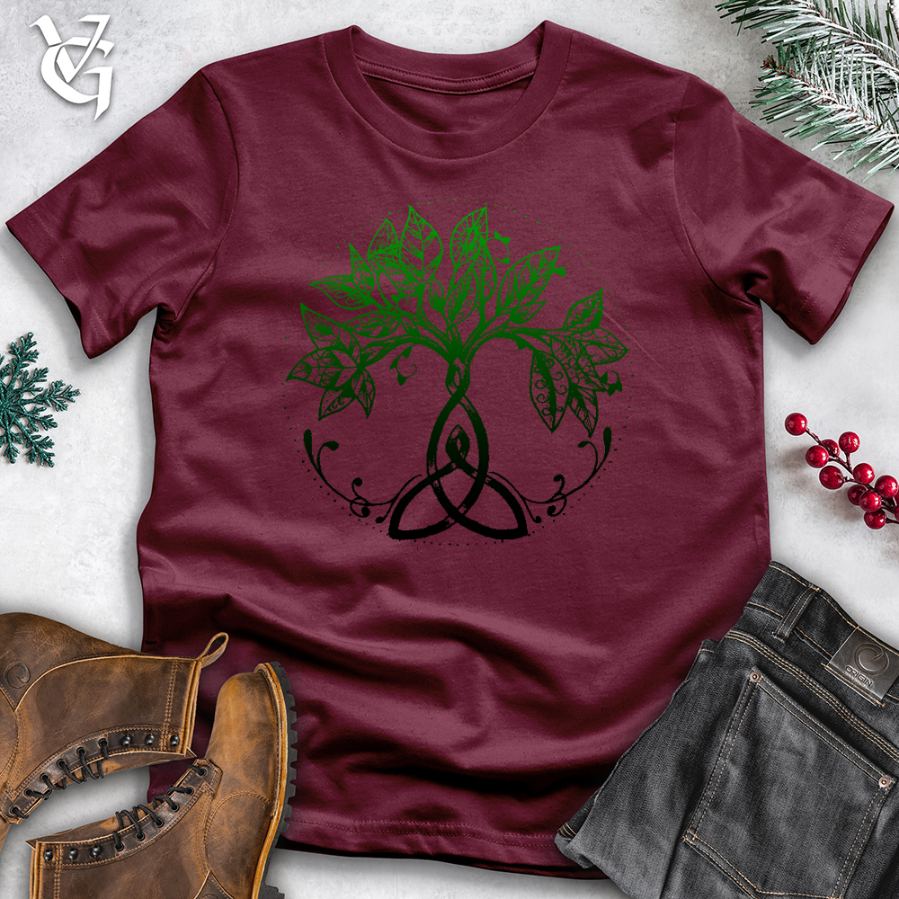 Viking Goods Trinity Tree of Life Cotton Tee Maroon / L