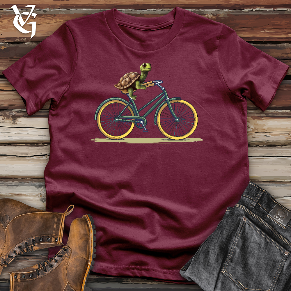Viking Goods Turtle Cyclist Softstyle Tee Maroon / L