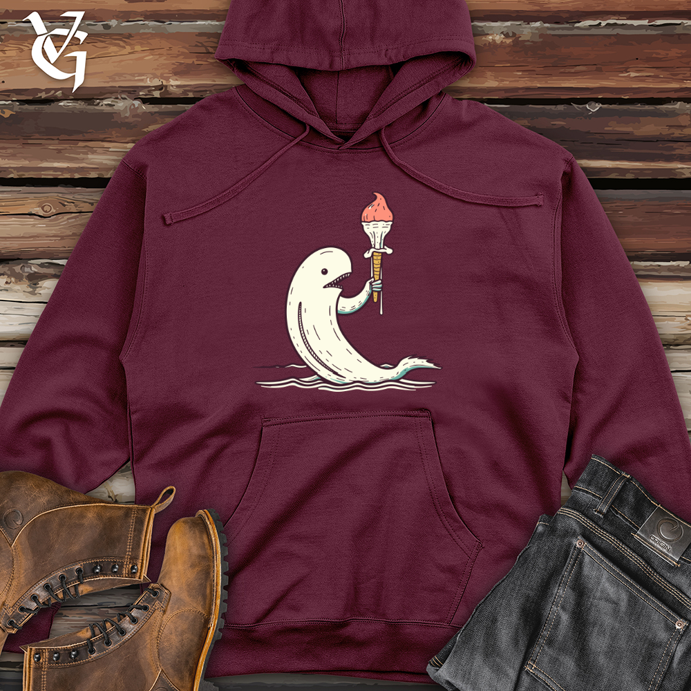 Viking Goods Tusked Treat Teeter Midweight Hooded Sweatshirt Maroon / L