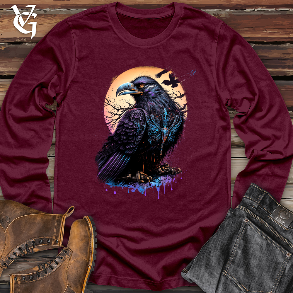 Viking Goods Viking Raven 02 Long Sleeve Maroon / L