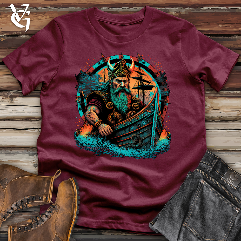 Viking Goods Viking Ship Softstyle Tee Maroon / L