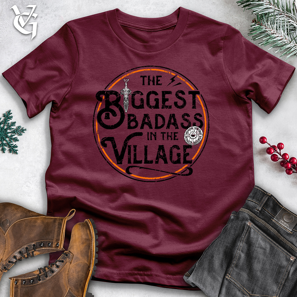 Viking Goods Village Badass Cotton Tee Maroon / L