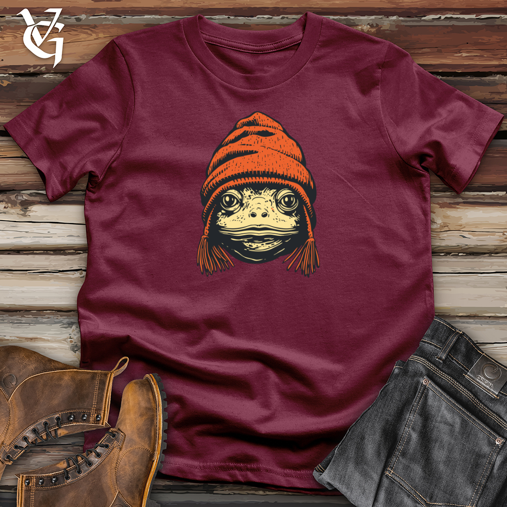 Viking Goods Vintage Beanied Frog Softstyle Tee Maroon / L