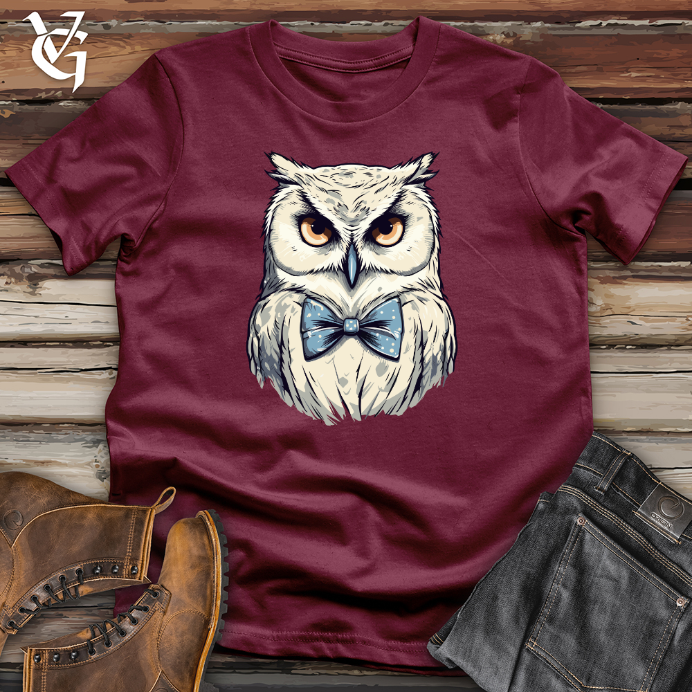Viking Goods Vintage Bowtie Owl Softstyle Tee Maroon / L