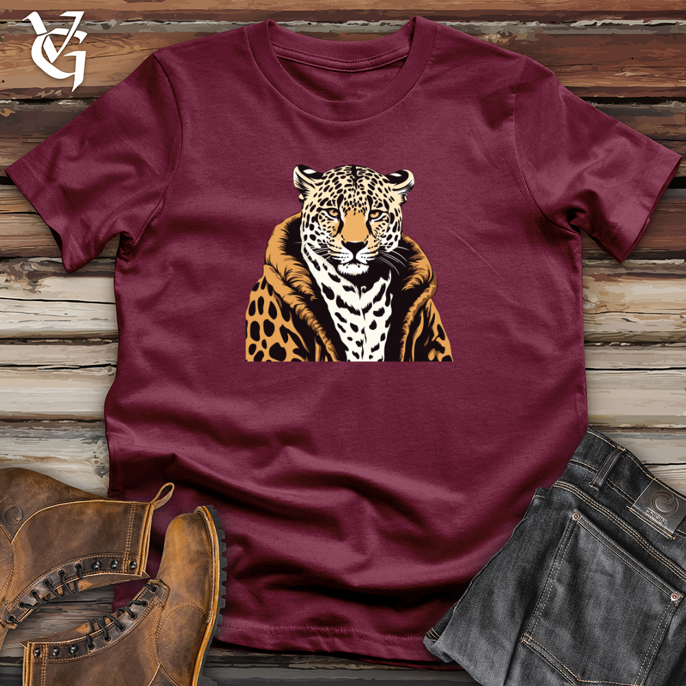 Viking Goods Vintage Fur Leopard Softstyle Tee Maroon / L