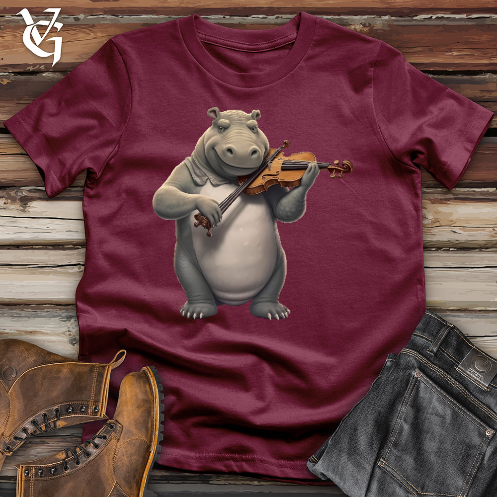 Viking Goods Violinist Hippo Softstyle Tee Maroon / L