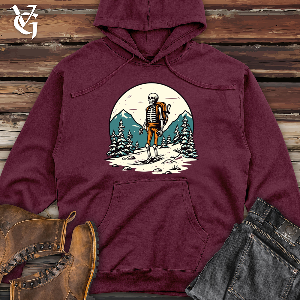 Viking Goods Whimsical Snow Trek Midweight Hooded Sweatshirt Maroon / L