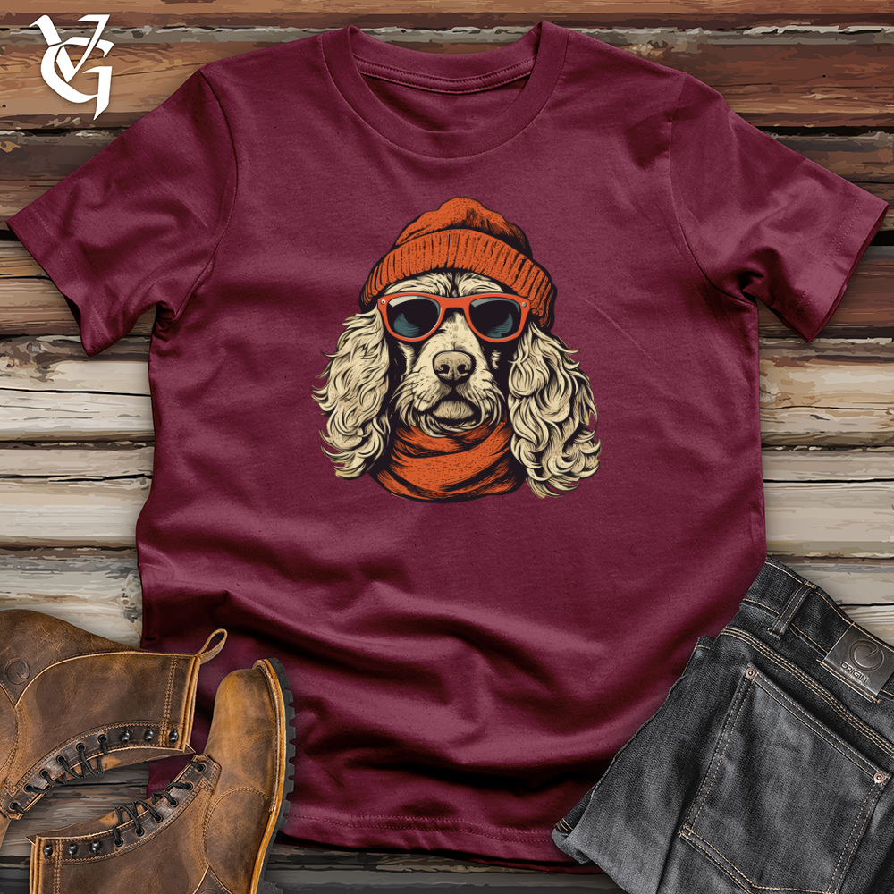Viking Goods Winter Beanie Doodle Pooch Softstyle Tee Maroon / L