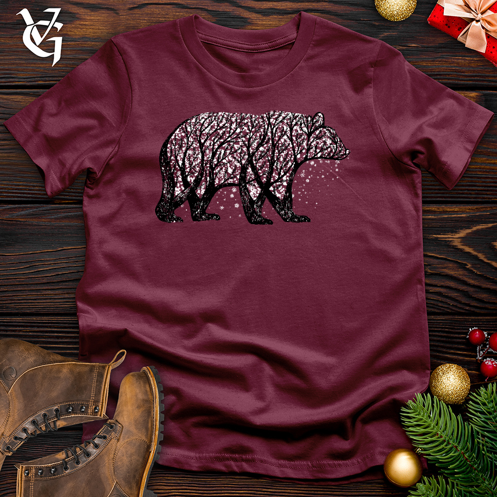 Viking Goods Winter Bjorn Cotton Tee Maroon / L