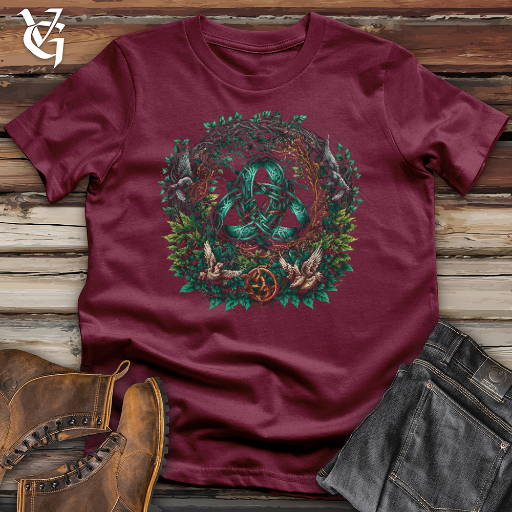 Viking Goods Wreath Softstyle Tee Maroon / L