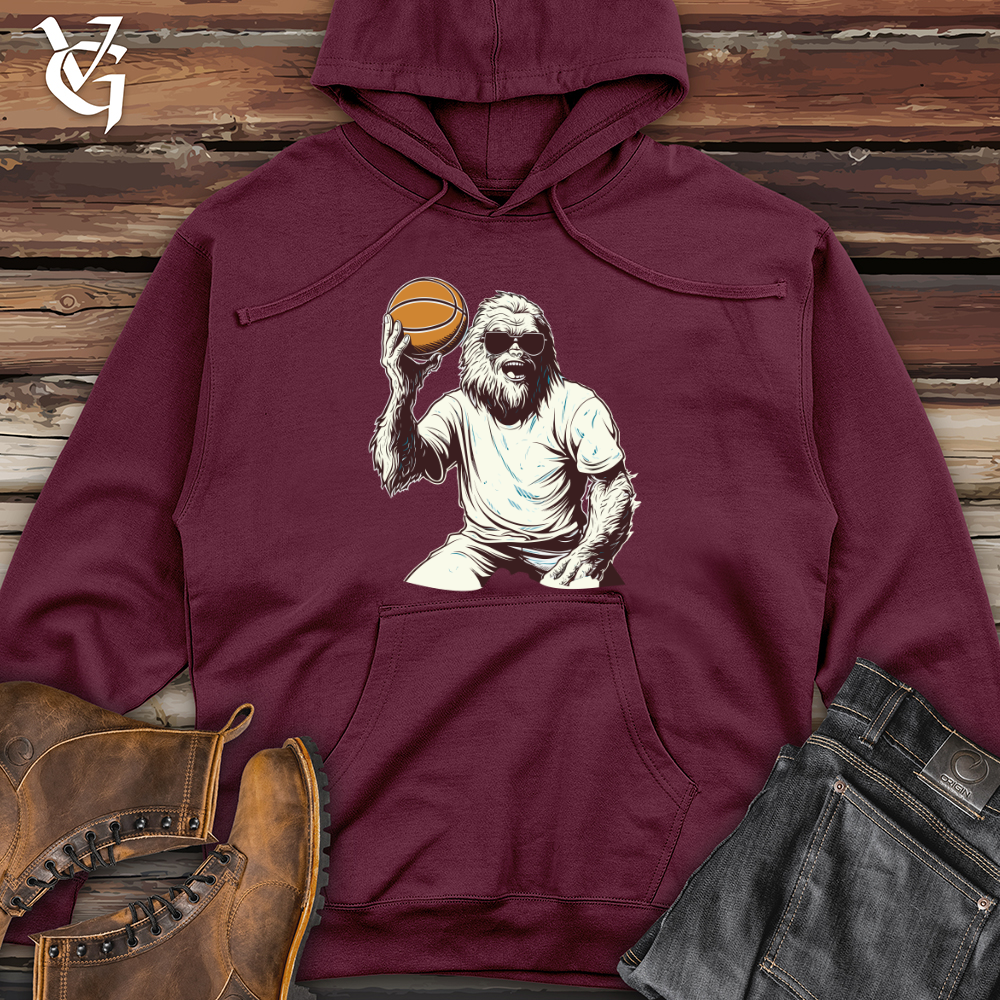 Viking Goods Yetti Hoops Midweight Hooded Sweatshirt Maroon / L