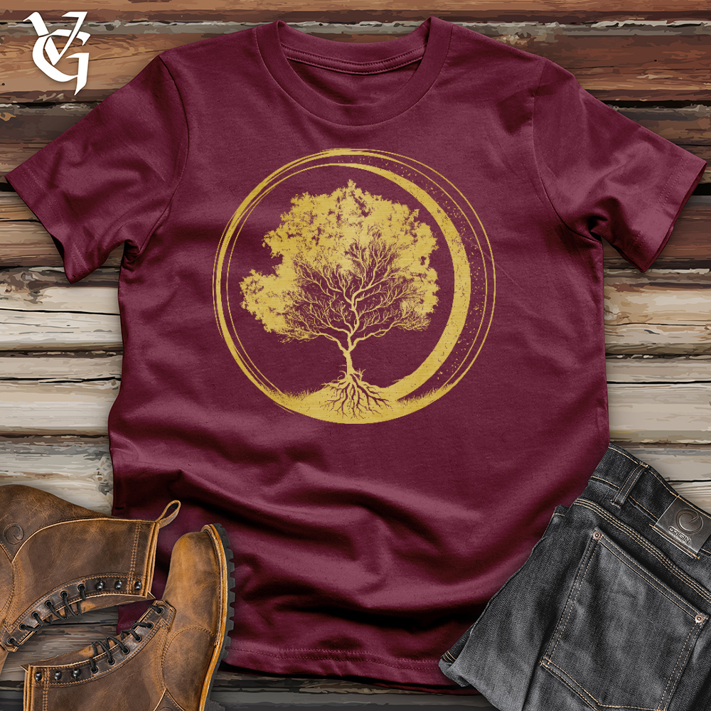 Viking Goods Zen Circle Tree Cotton Tee Maroon / L