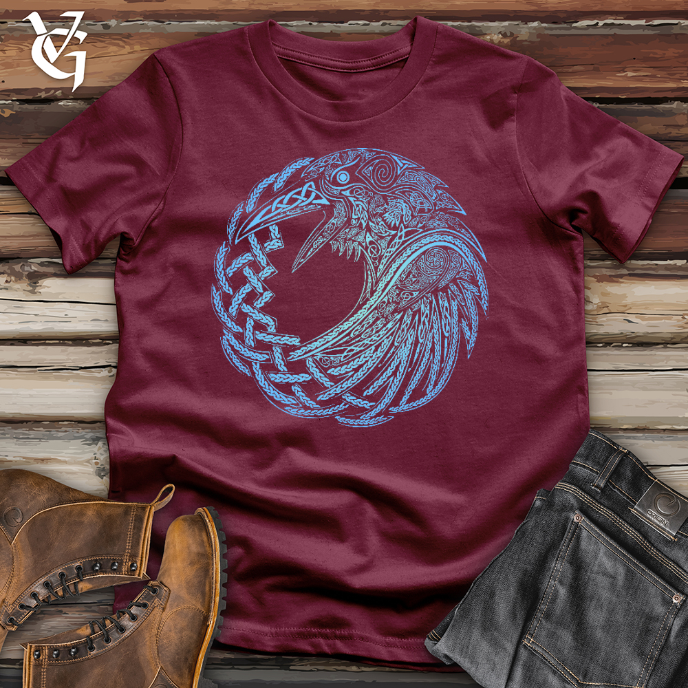 Viking Goods Glass Raven Softstyle Tee Maroon / XS