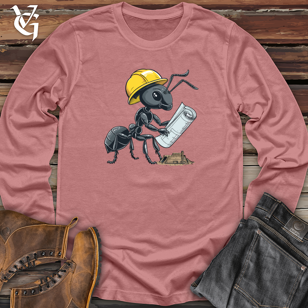 Viking Goods Ant Construction Planner Long Sleeve Mauve / L