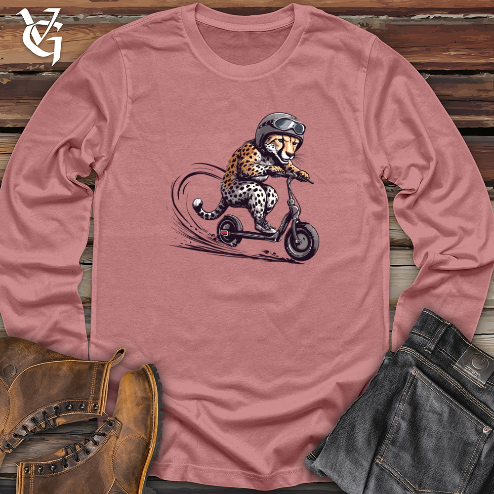 Viking Goods Cheetah Scooter Rush Long Sleeve Mauve / L