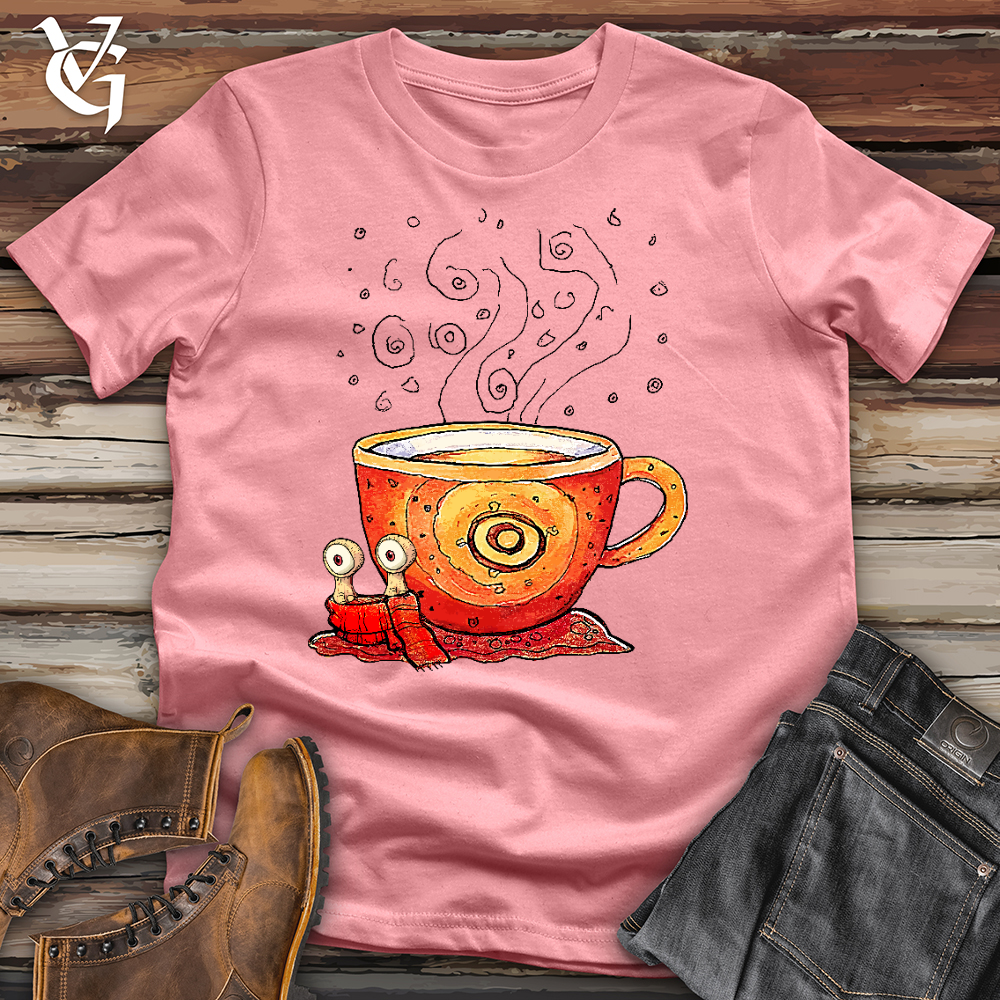 Viking Goods Coffee Snail Cotton Tee Mauve / L