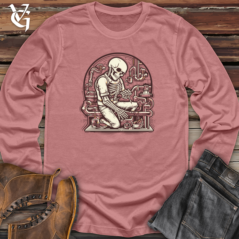 Viking Goods Diligent Orange Plumber Long Sleeve Mauve / L