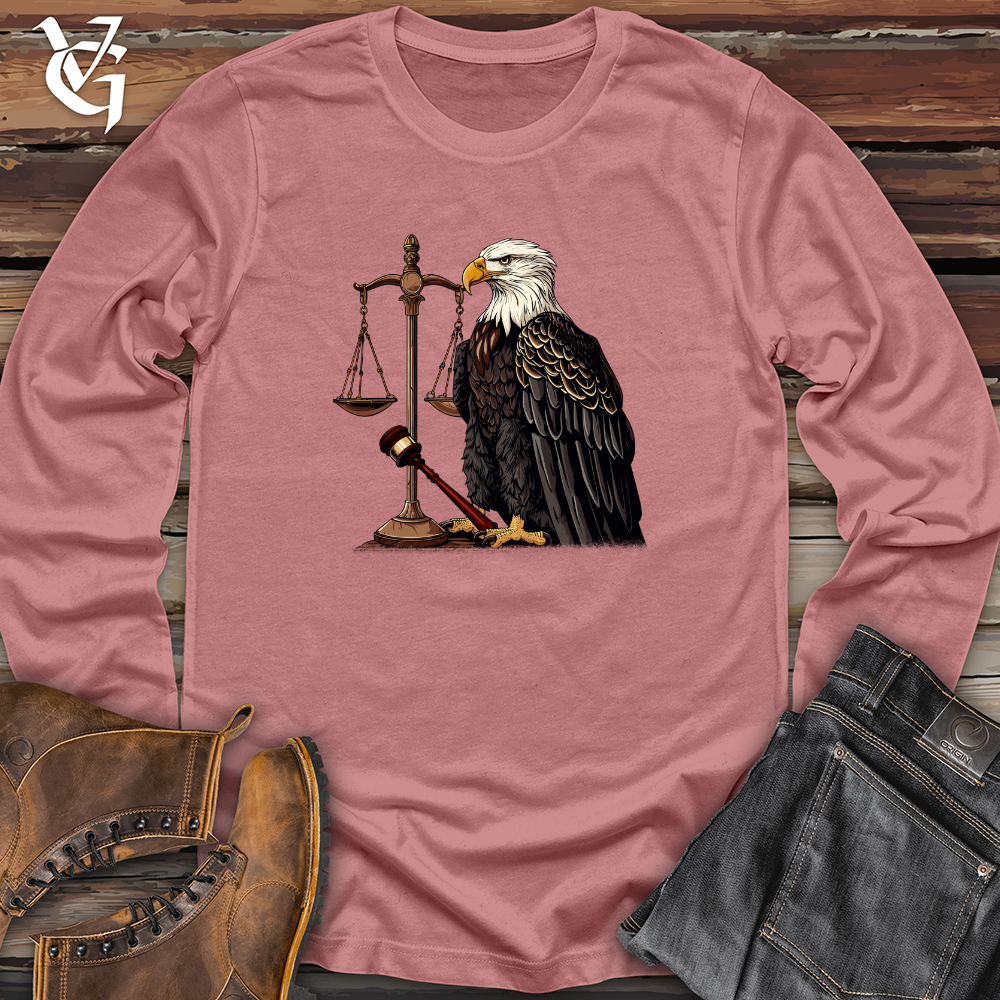 Viking Goods Eagle Justice Emblem Long Sleeve Mauve / L