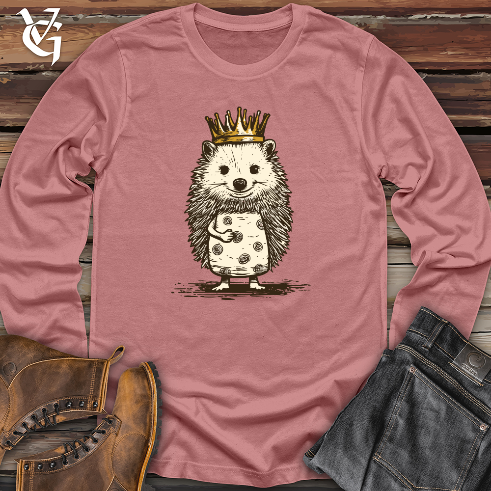 Viking Goods Hedgehog Royal Cuteness Long Sleeve Mauve / L