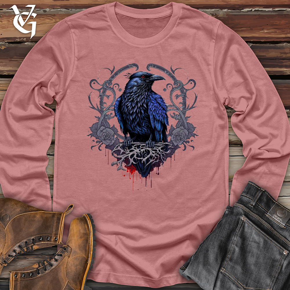 Viking Goods Odins Raven Long Sleeve Mauve / L