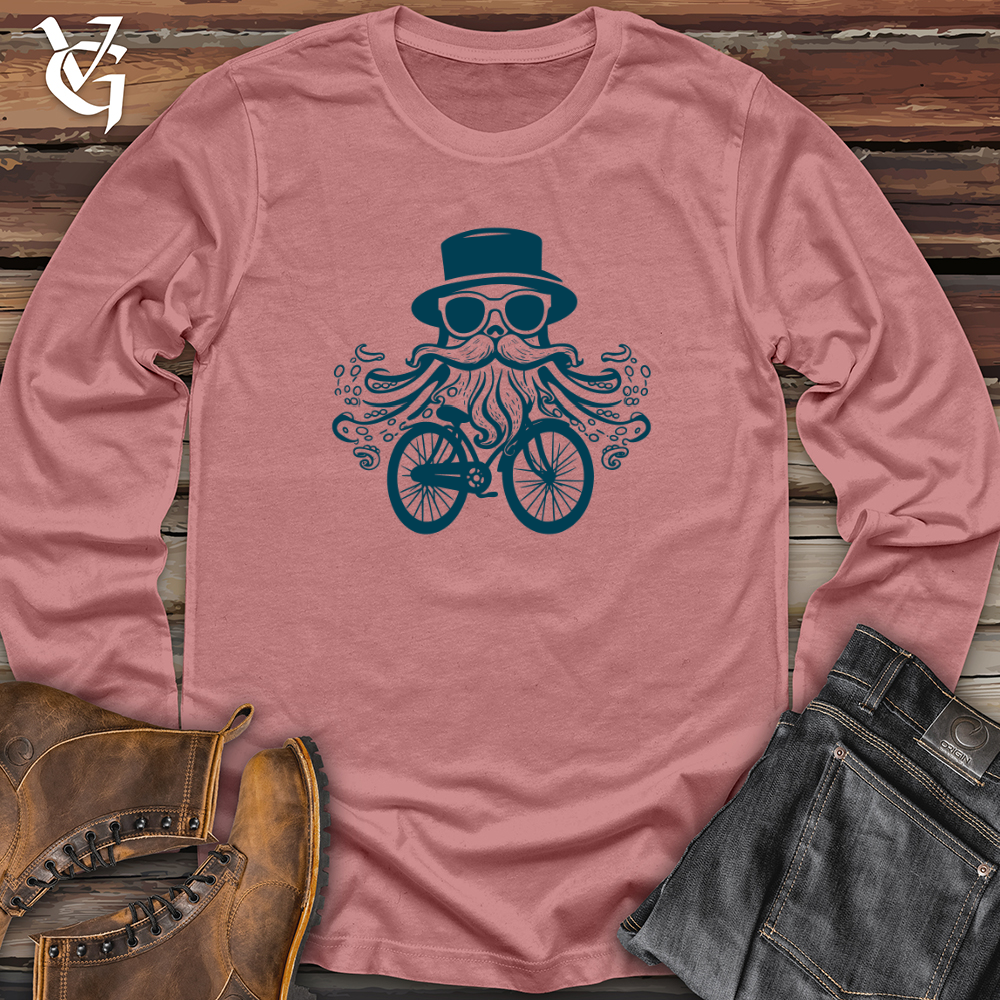 Viking Goods Pedaling Tentacles Long Sleeve Mauve / L