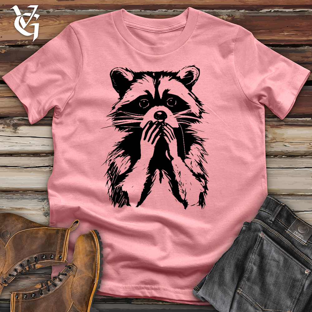 Viking Goods Raccoon Whoops Cotton Tee Mauve / L